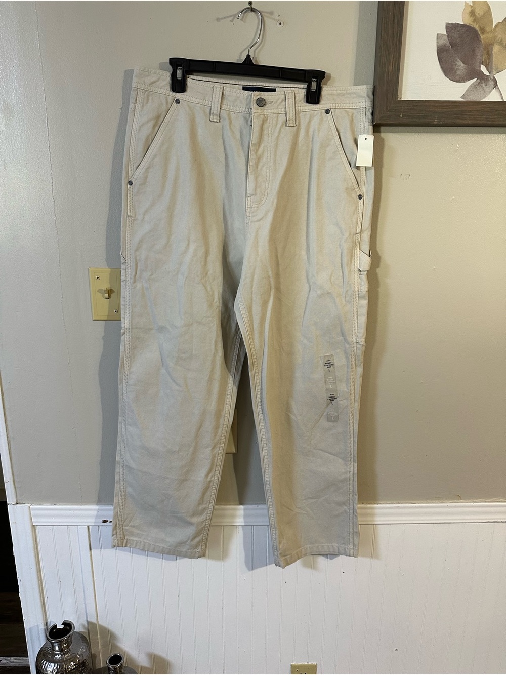 Aeropostale Men's Beige Cargo Pants - Light Khaki